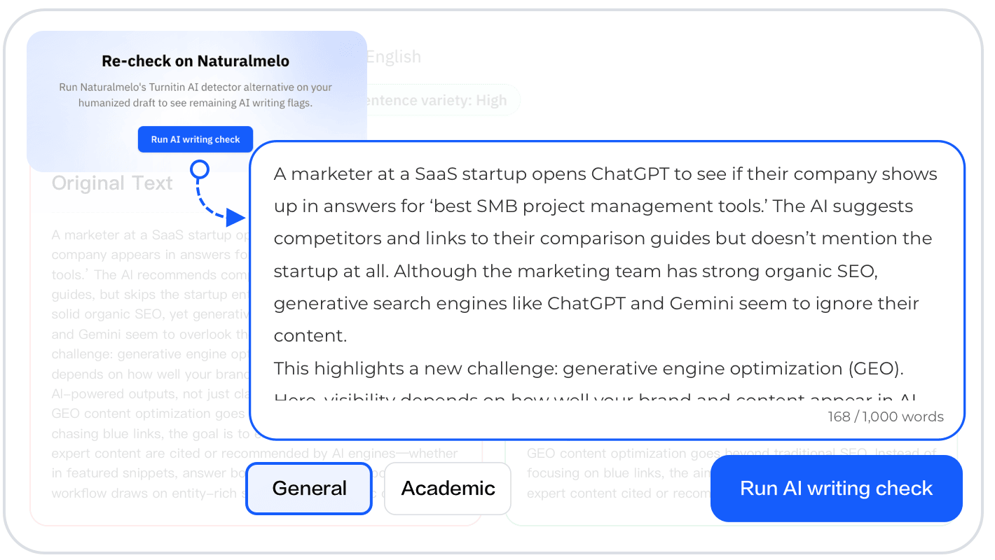 Re-check with AI writing check